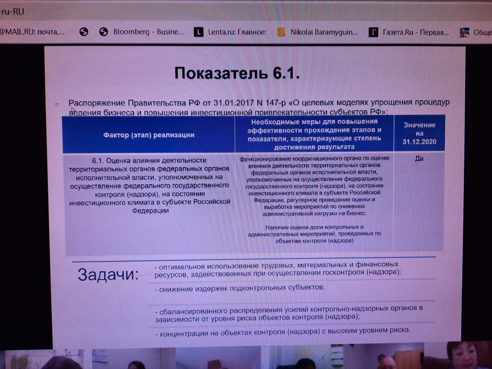 Влияние надзорных федеральных органов на инвестклимат в Якутии