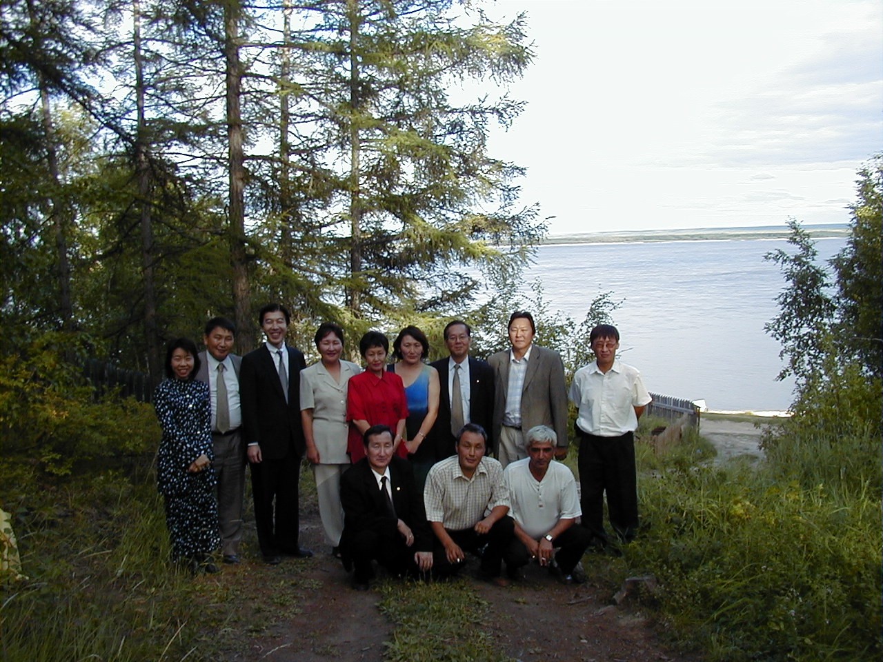 Японская делегация в Хангаласском улусе. Август 2001 года