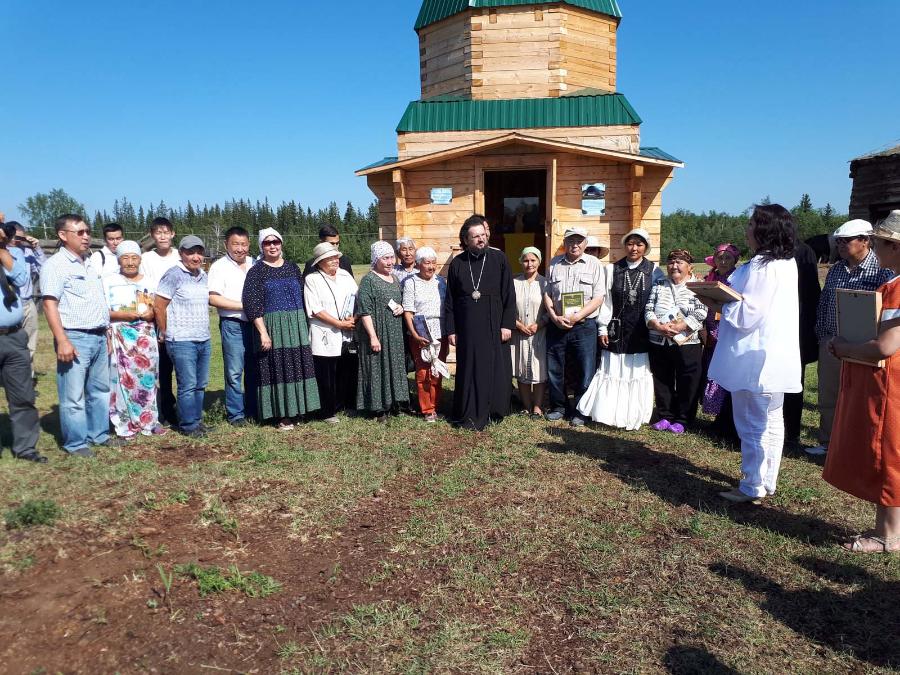 Освящение часовни Тюбя Басинской Казанской церкви в Намском улусе! Июль 2018 года.